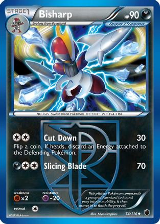Bisharp (Team Plasma) (74)  - Uncommon
