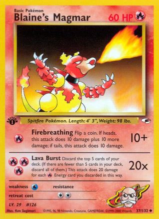 Blaine's Magmar (37/132) [Gym Heroes 1ère édition] 