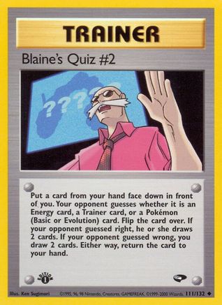 Blaine's Quiz #2 111  - 1st Edition - Uncommon