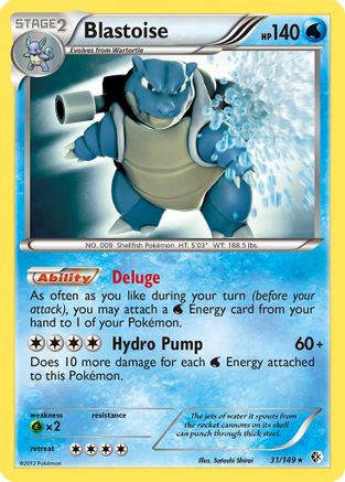 Blastoise (31/149) [Noir et blanc : frontières franchies] 