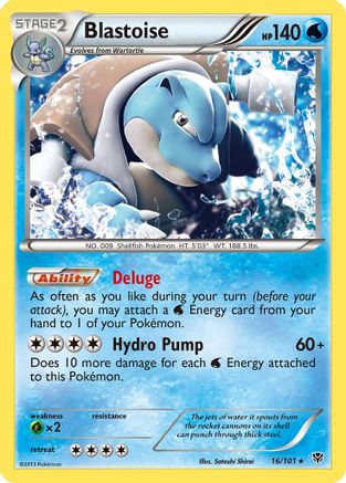 Blastoise (16/101) [Noir et blanc : explosion de plasma] 