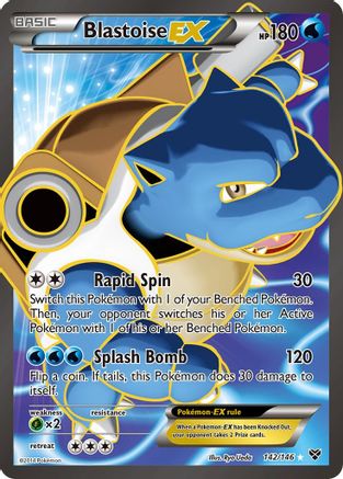 Blastoise EX (142 Full Art)  - Holofoil - Ultra Rare