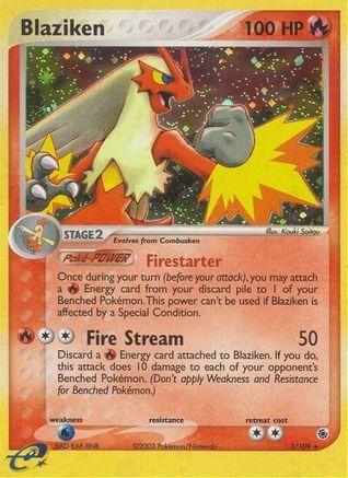 Blaziken - 3/109/109  - Holofoil - Holo Rare