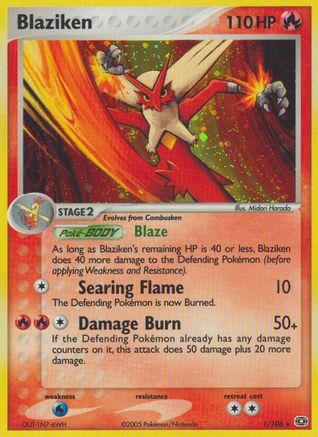 Blaziken  - Reverse Holofoil - Holo Rare