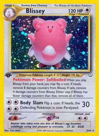 Blissey/64  - 1st Edition Holofoil - Holo Rare