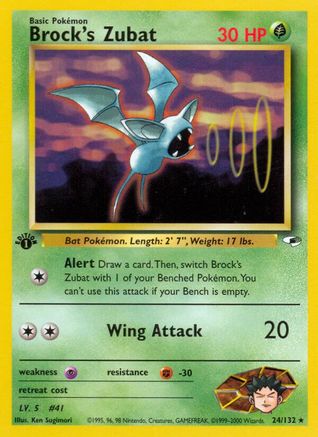 Zubat de Brock (24/132) [Gym Heroes 1ère édition] 