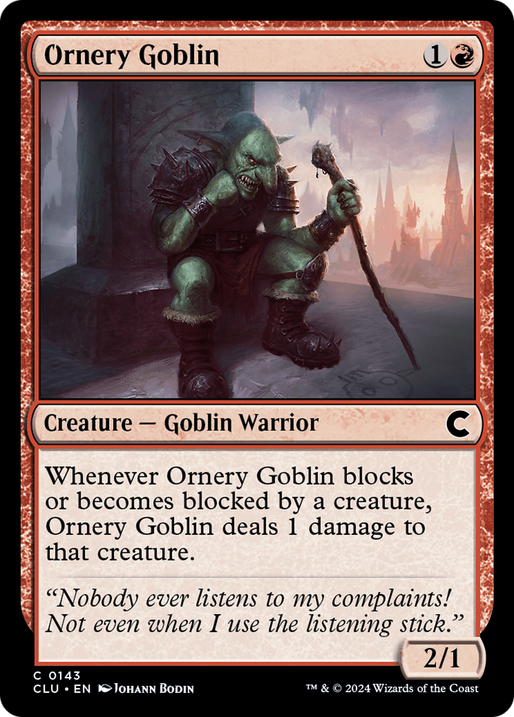 Gobelin ornery [Ravnica: Clue Edition] 