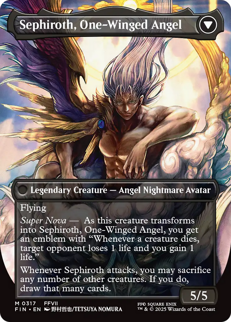 Sephiroth, Fabled SOLDIER (0317) (Borderless) (FIN-317) - FINAL FANTASY (Borderless) Foil
