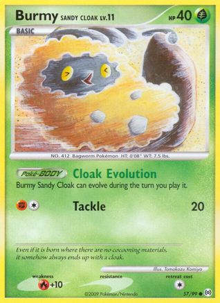 Burmy Sandy Cloak 057  - Common