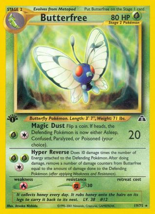Butterfree 019  - 1st Edition - Rare