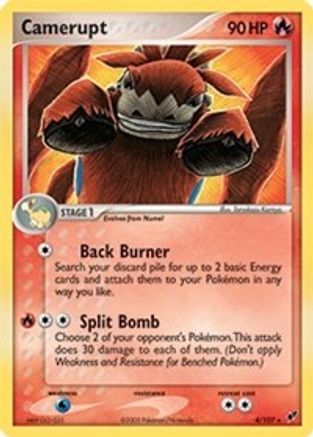 Camerupt - 4/107 (EX Deoxys)/107  - Rare