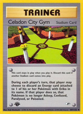 Celadon City Gym 107  - 1st Edition - Uncommon