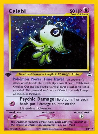 Celebi (3)  - 1st Edition Holofoil - Holo Rare