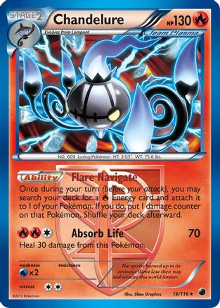 Chandelure (Team Plasma)  - Holofoil - Holo Rare