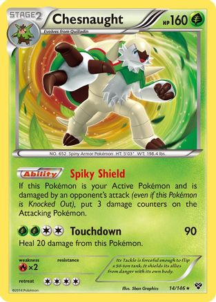 Chesnaught 014/146  - Holofoil - Holo Rare
