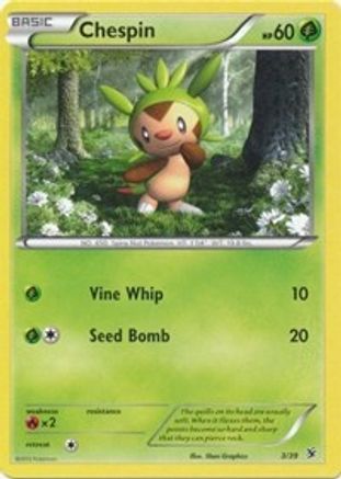 Chespin (3/39) [XY : Kit de démarrage Kalos] 