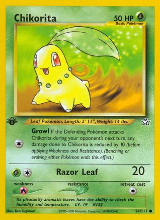 Chikorita (54/111) [Neo Genesis 1ère édition] 