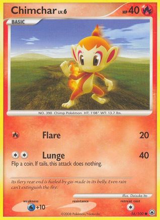 Chimchar (56/100) [Diamant et perle : Majestic Dawn] 