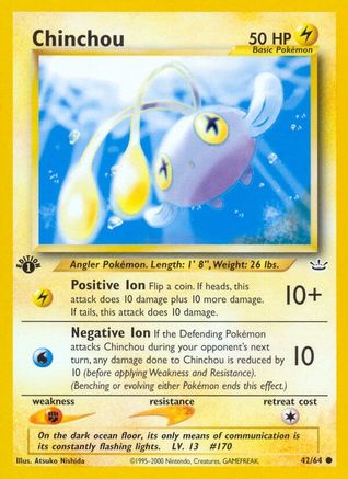 Chinchou 042  - 1st Edition - Common