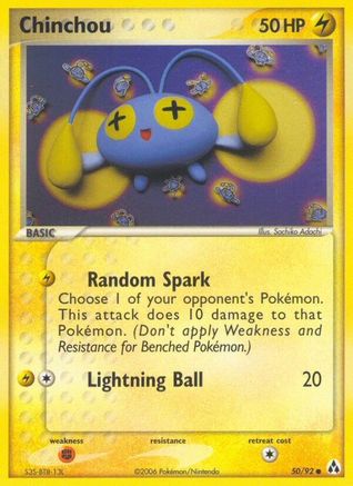 Chinchou 050  - Reverse Holofoil - Common