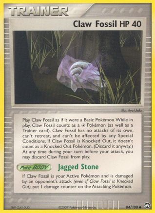 Claw Fossil  - Reverse Holofoil - Common