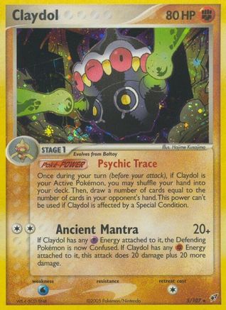 Claydol  - Reverse Holofoil - Holo Rare