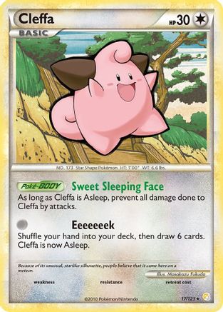 Cleffa (17/123) [HeartGold &amp; SoulSilver : Ensemble de base] 