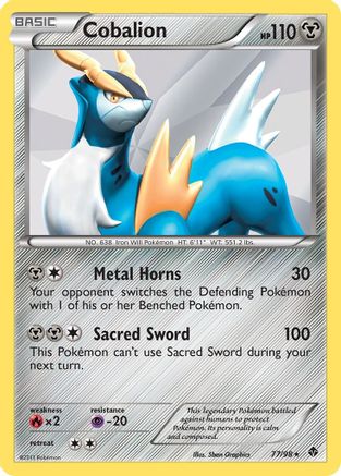 Cobalion  - Holofoil - Holo Rare