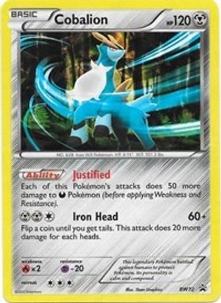 Cobalion - BW72  - Holofoil - Promo