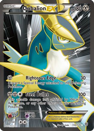 Cobalion EX (133 Full Art)  - Holofoil - Ultra Rare