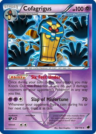 Cofagrigus (Team Plasma) (56) (Team Plasma)  056/116  - Holofoil - Holo Rare