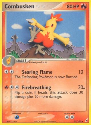 Combusken (31/100) [EX : Gardiens de cristal] 