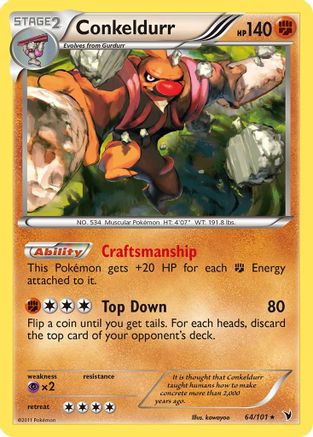 Conkeldurr (64)  - Holofoil - Holo Rare