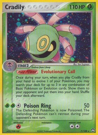 Cradily  - Holofoil - Holo Rare