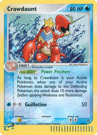 Crawdaunt 003/97  - Holofoil - Holo Rare