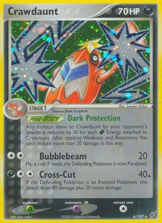 Crawdaunt  - Holofoil - Holo Rare