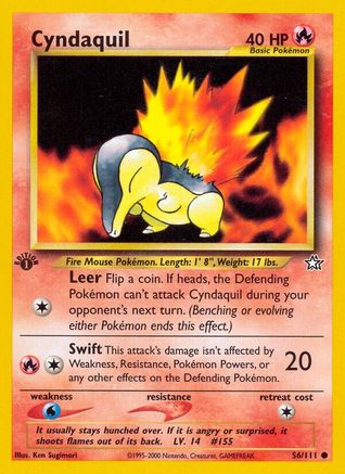 Cyndaquil (56) (56) 056  - 1st Edition - Common