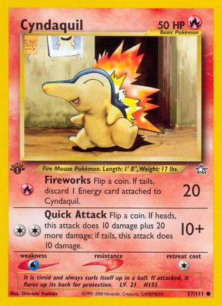 Cyndaquil (57) (57) 057  - 1st Edition - Common