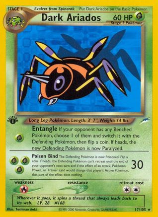 Dark Ariados  - 1st Edition - Rare