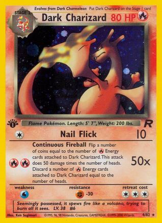 Charizard sombre (4/82) [Team Rocket Unlimited] 