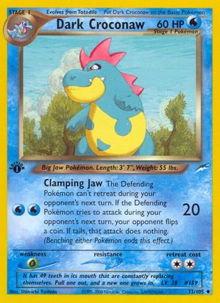 Dark Croconaw (32/105) [Neo Destiny 1ère édition] 