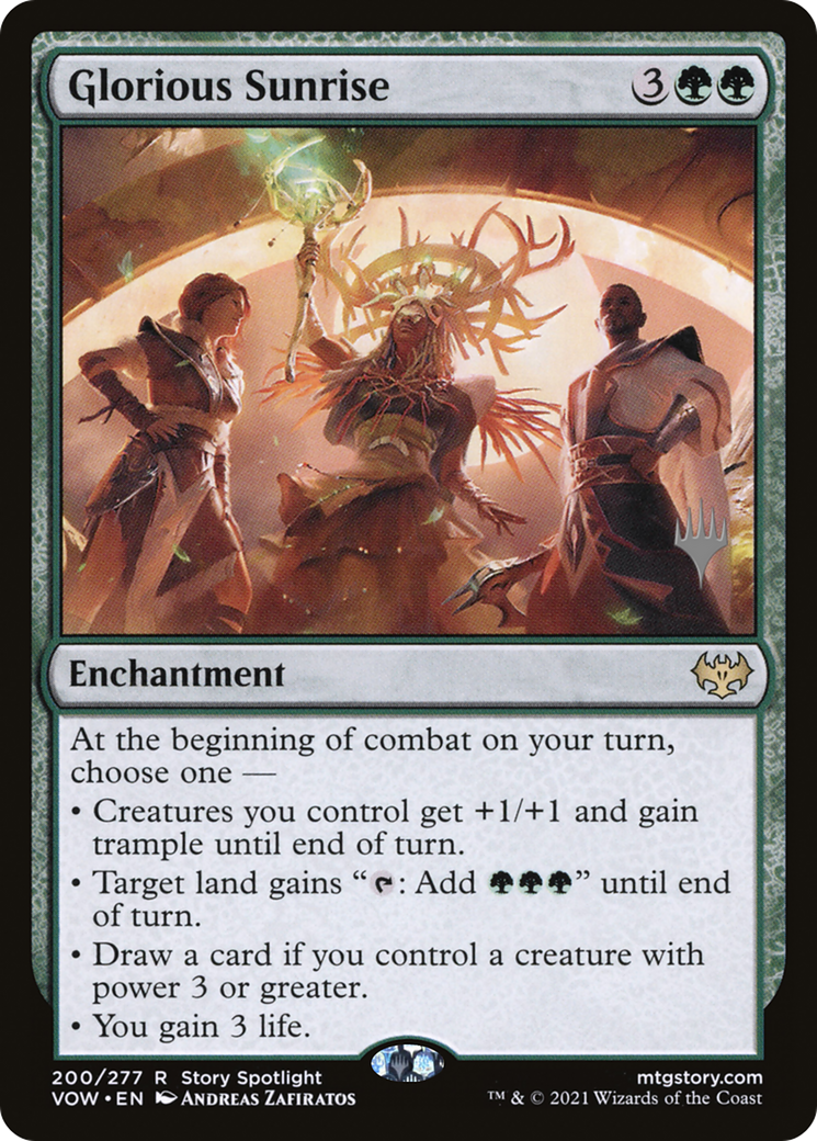 Glorious Sunrise (PPDMU-200P) - Innistrad: Crimson Vow Promos