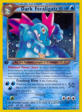 Dark Feraligatr  - 1st Edition Holofoil - Holo Rare