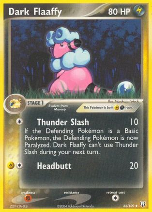 Dark Flaaffy (33/109) (Estampillé) [EX : Team Rocket Returns] 