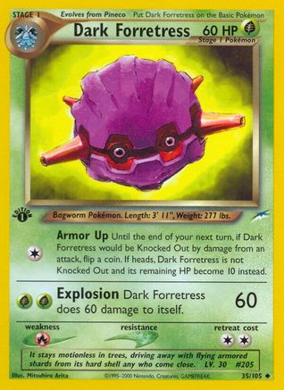 Dark Forretress/105  - 1st Edition - Uncommon