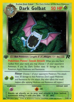 Dark Golbat (7/82) [Team Rocket 1ère édition] 