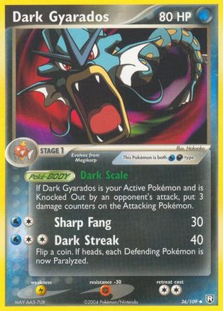 Dark Gyarados 036/109  - Uncommon