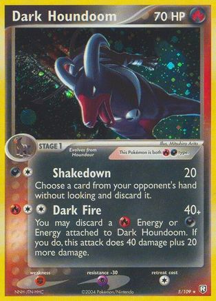 Dark Houndoom - 005/109/109  - Holofoil - Holo Rare