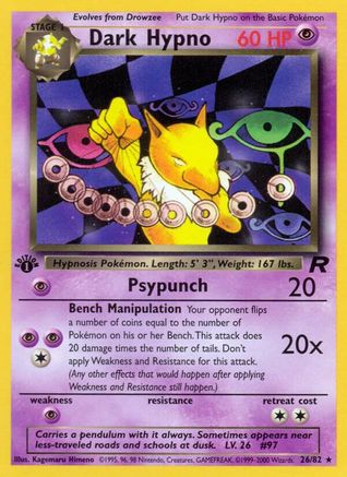 Dark Hypno (26) (26) 026  - 1st Edition - Rare