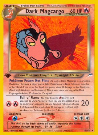 Dark Magcargo (18/105) [Neo Destiny 1ère édition] 